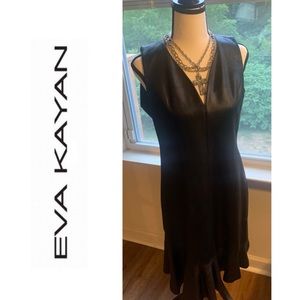 Eva Kayan Faux Leather Rocker dress, Medium, EUC